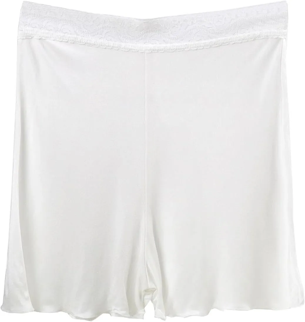100% Mulberry Silk Women's Shorts Boxer Briefs Underwear High Waist Boyshorts Panties Soft Loose Daily Sleep Underpants