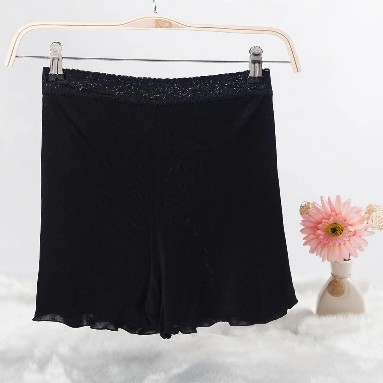 100% Mulberry Silk Women's Shorts Boxer Briefs Underwear High Waist Boyshorts Panties Soft Loose Daily Sleep Underpants