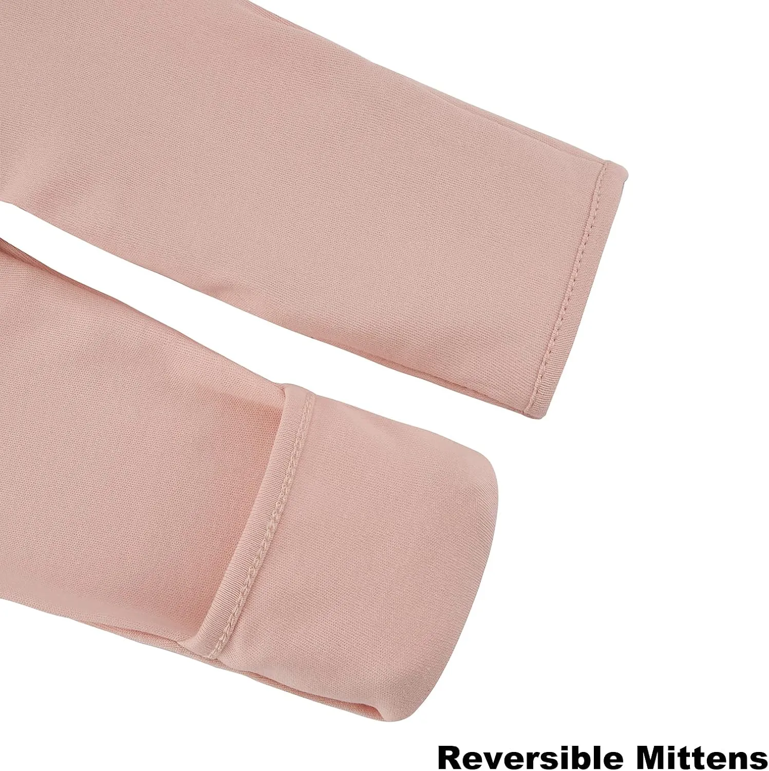 Aablexema Organic Cotton Baby Footie Pajamas with Mittens Newborn Soft Zip Sleeper