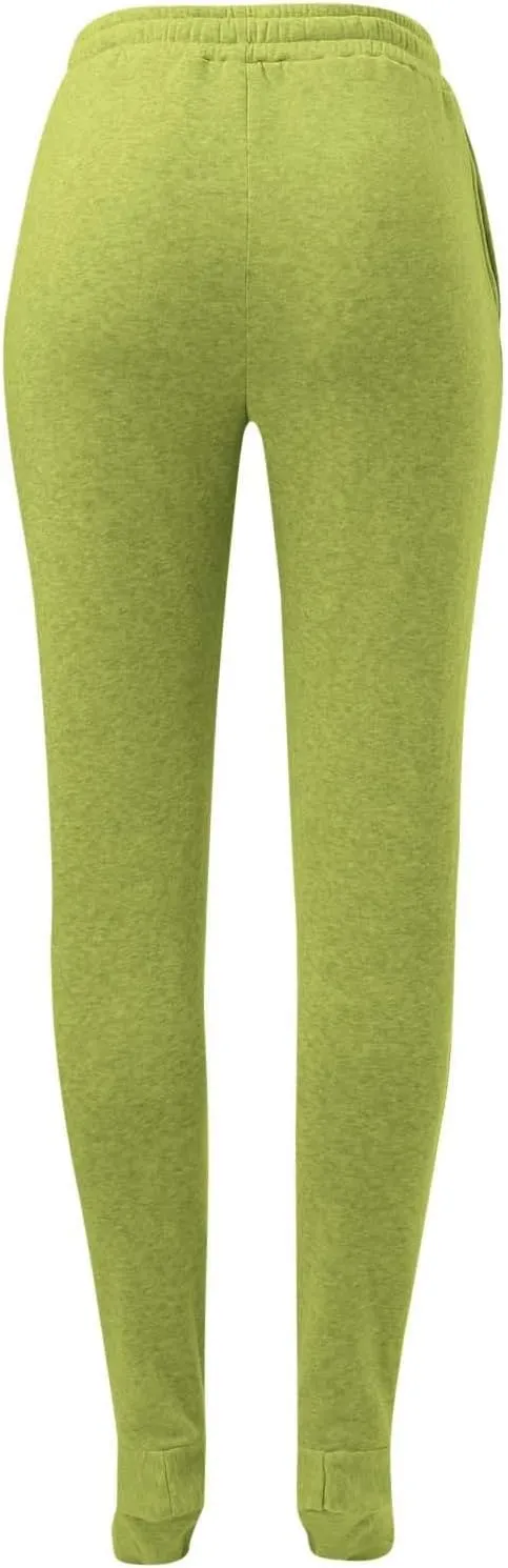 Adult Footed Sweatpants with Sherpa Fleece Lined Feet Winter Soft Warm Nightwear Loungewear Solid Footed Loose Pajamas Pants