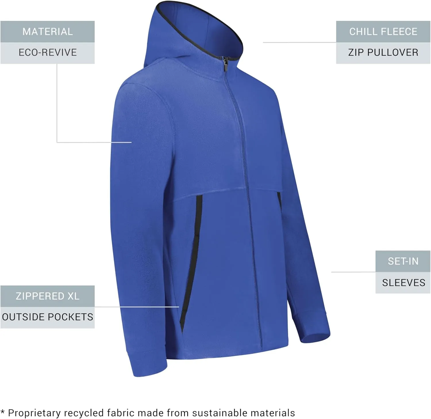 Augusta Sportswear Men's Chill Fleece 2.0 Full Zip Hoodie