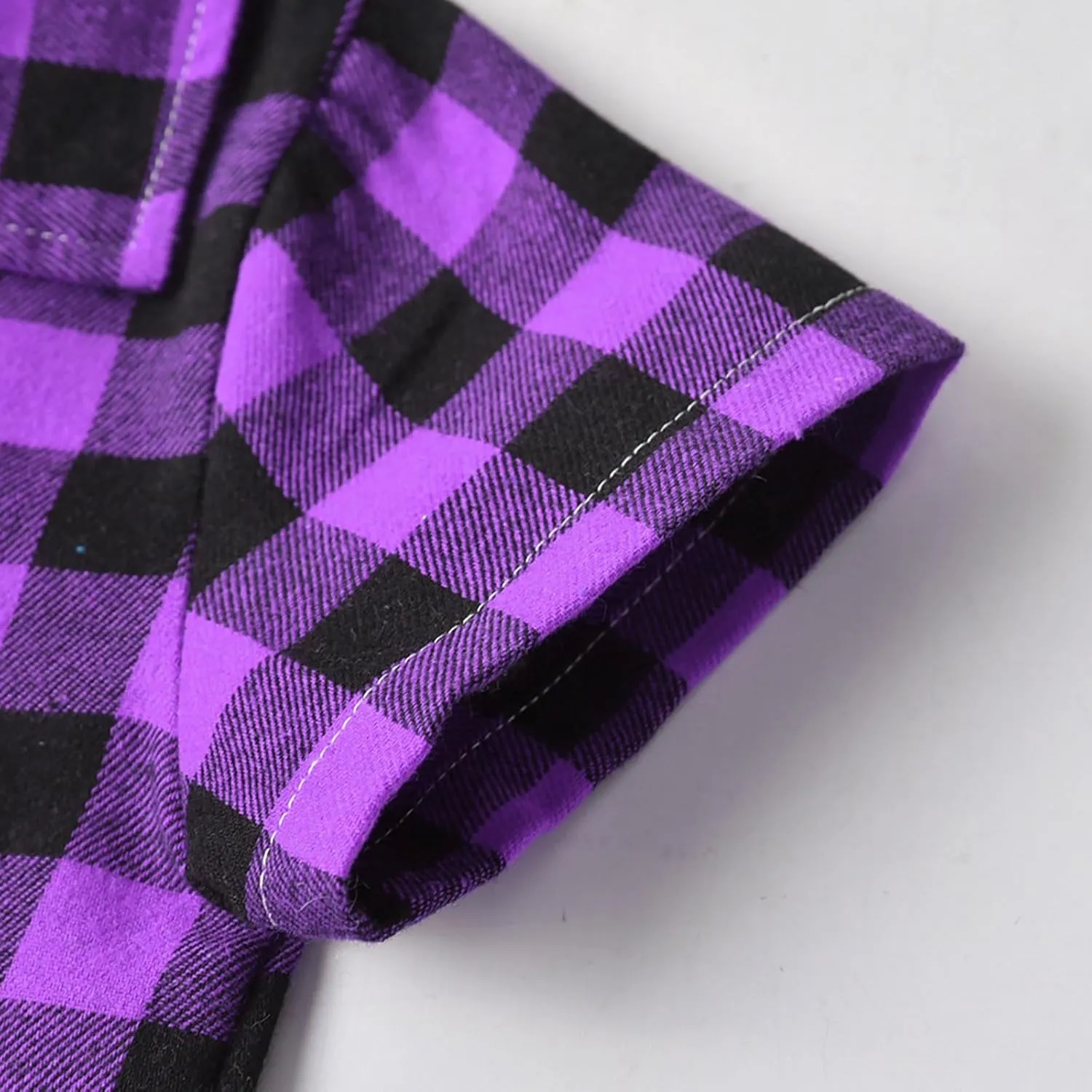Baby Boys Girls Pa𝗷amas Set Plaid Lapel Short Sleeved Cotton Soft P𝗝s 2 Pack Slee𝗽wear Button Loun𝗴ewear N𝐢ghtwear