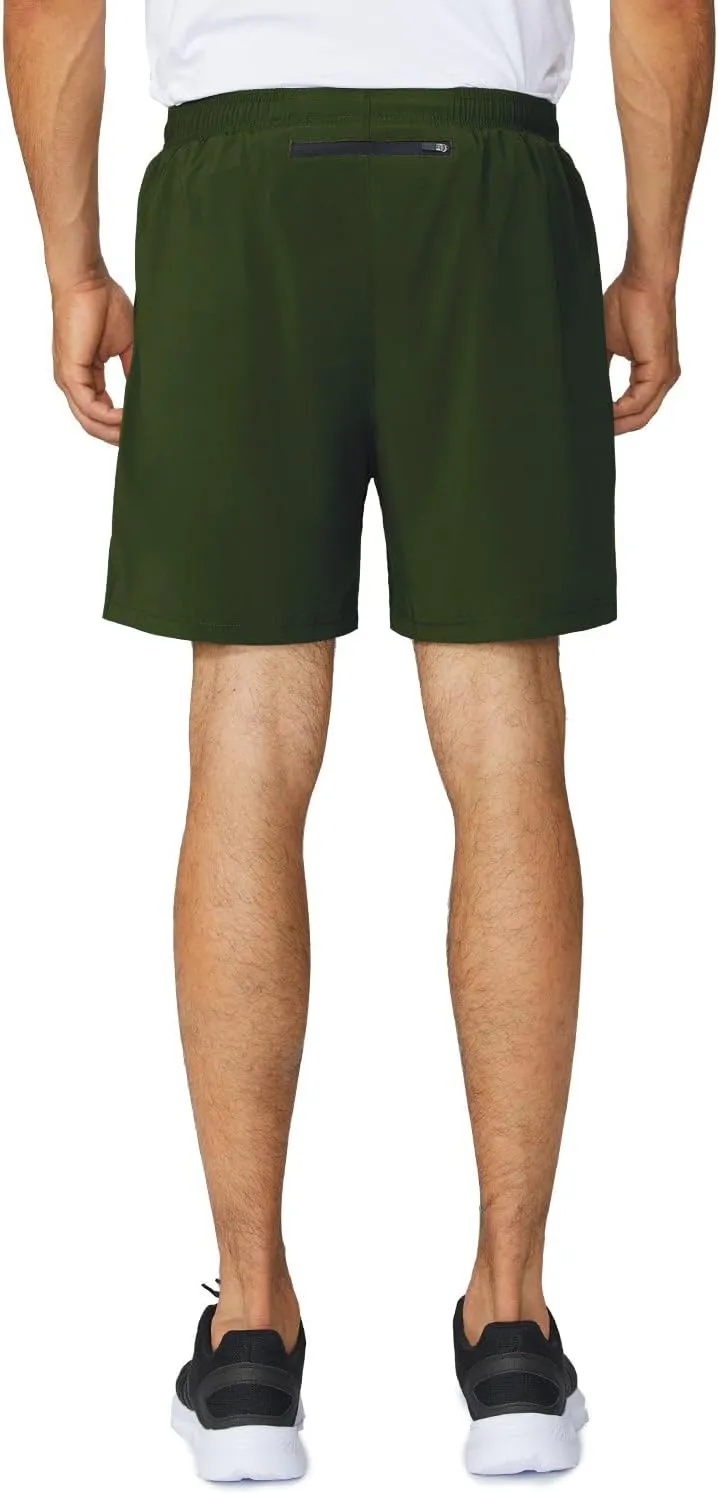 baleaf Men's 5" Running Athletic Shorts for Workout Gym Tennis Sports Lightweight Quick Dry with Zipper Pocket