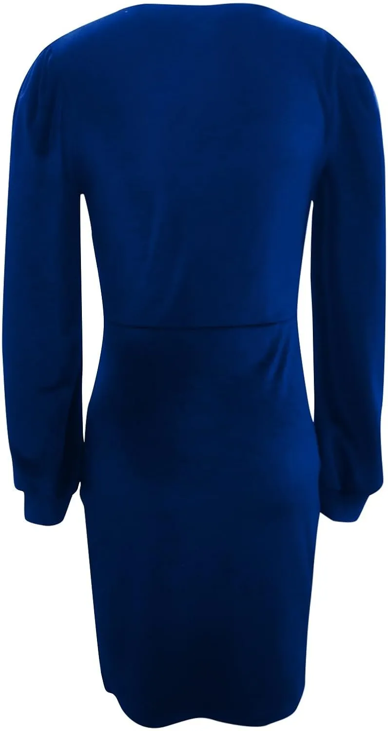 BAXLIMEK Velvet Dress for Women,2025 Elegant Sexy Bodycon Cocktail Dress Irregular Ruched Slit Hem Formal Wedding Guest Dress