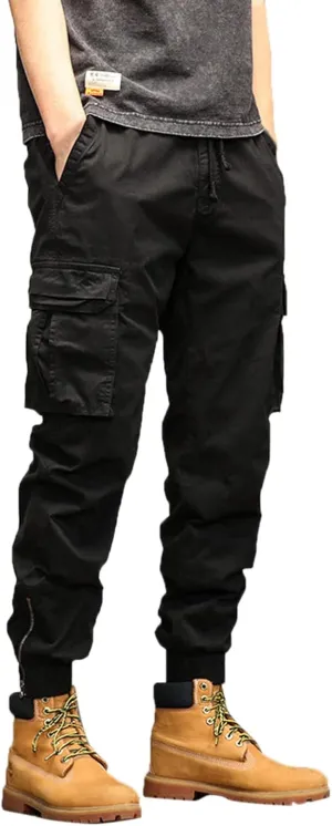 Big and Tall Men Cargo Jogger Sweat Pants Loose Fit Multi-Pocket Ripstop Hiking Work Pants Classic Fit Multi Pockets