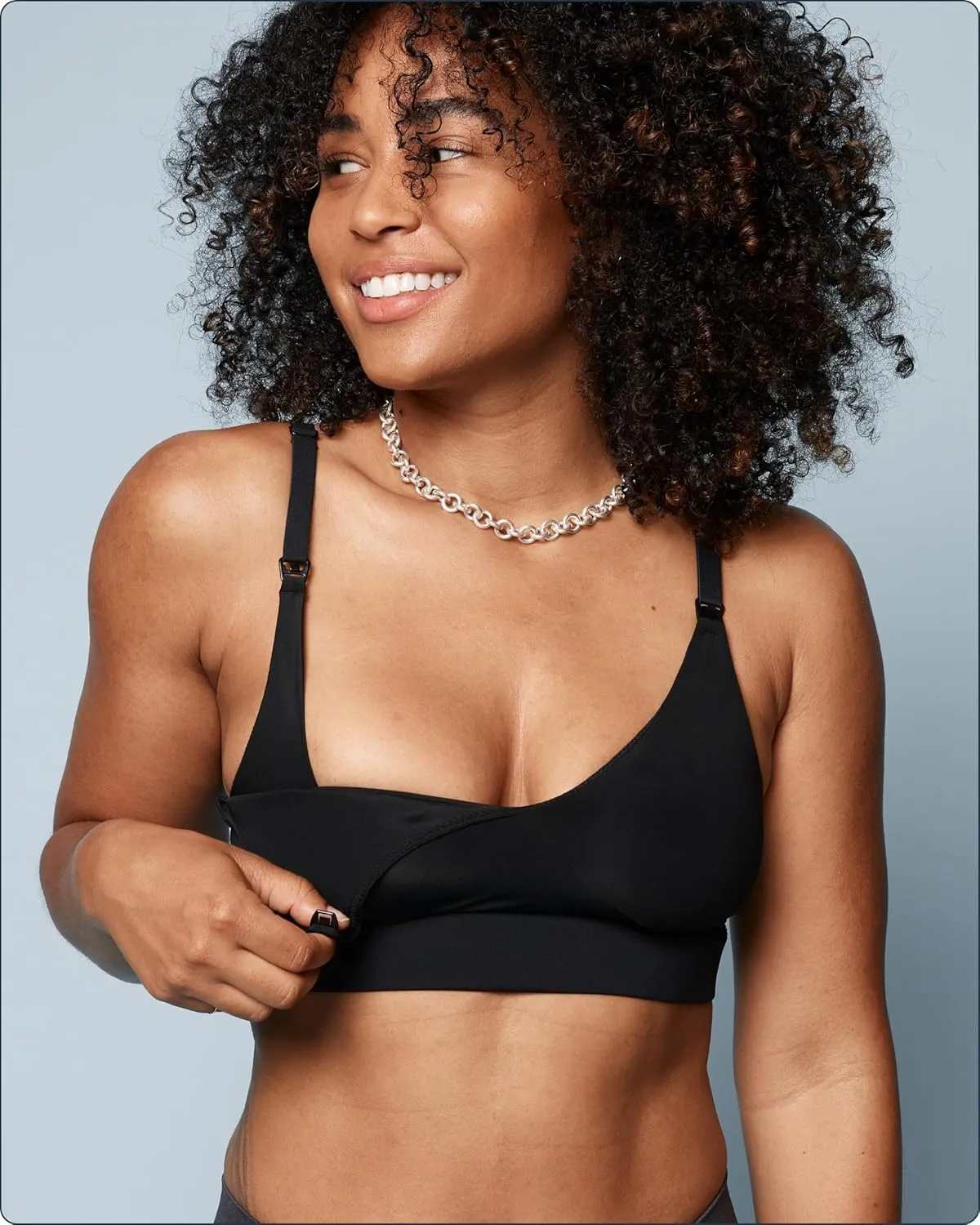 Bliss Nursing Bralette - Ultra-Soft Maternity Bra - Black