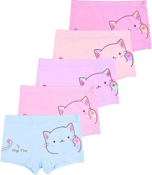 BOOPH Girls Underwear Baby Toddler Panties 5 Pack Briefs Boyshort for 2-8Y
