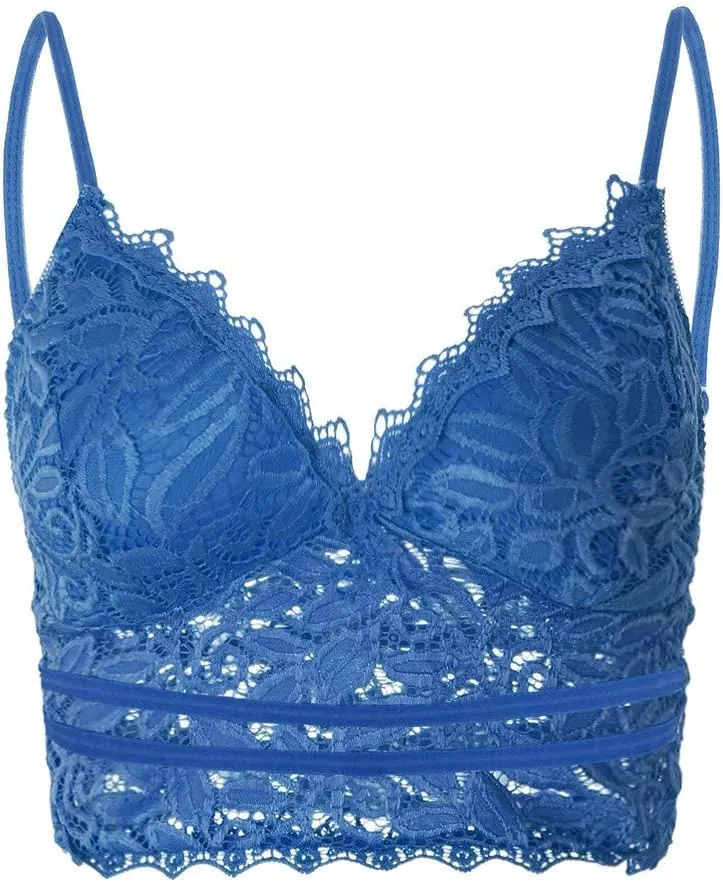 Bralettes for Women V Neck Lace Camisole Y2K Tank Top Strappy Cami Unpadded Bra Lingerie Crop Tops Outfits Everyday Bras