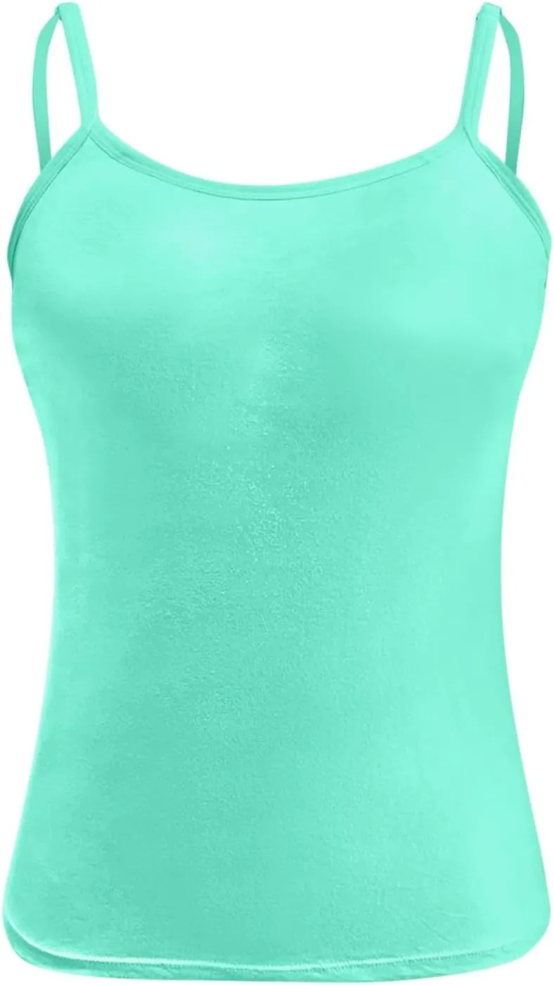 Bras for Women Plus Size Tank Tops with Built in Bras Bralettes Racerback Padded Sports Bras Tank Fitted Basic Cami Tops