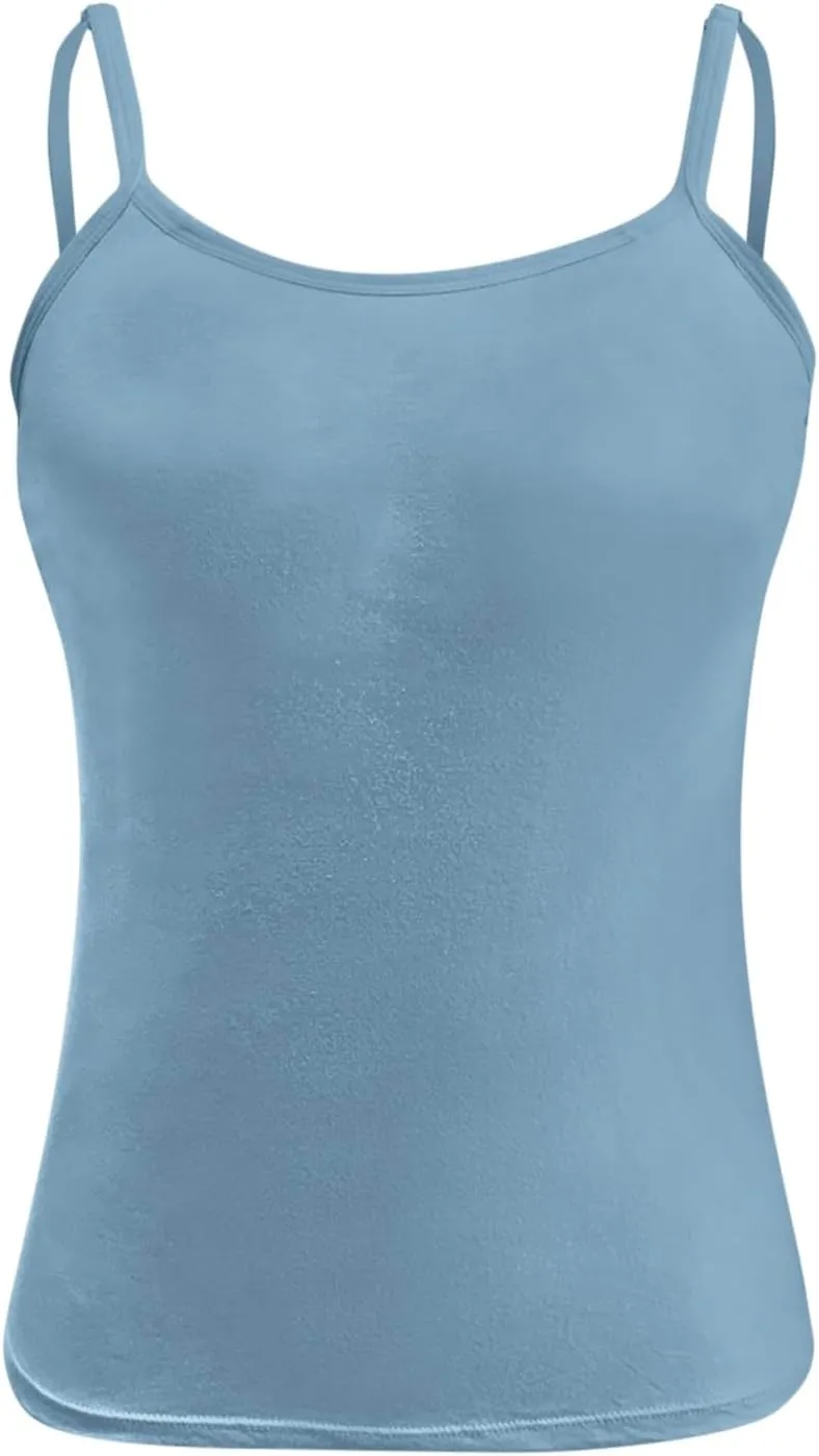 Bras for Women Plus Size Tank Tops with Built in Bras Bralettes Racerback Padded Sports Bras Tank Fitted Basic Cami Tops