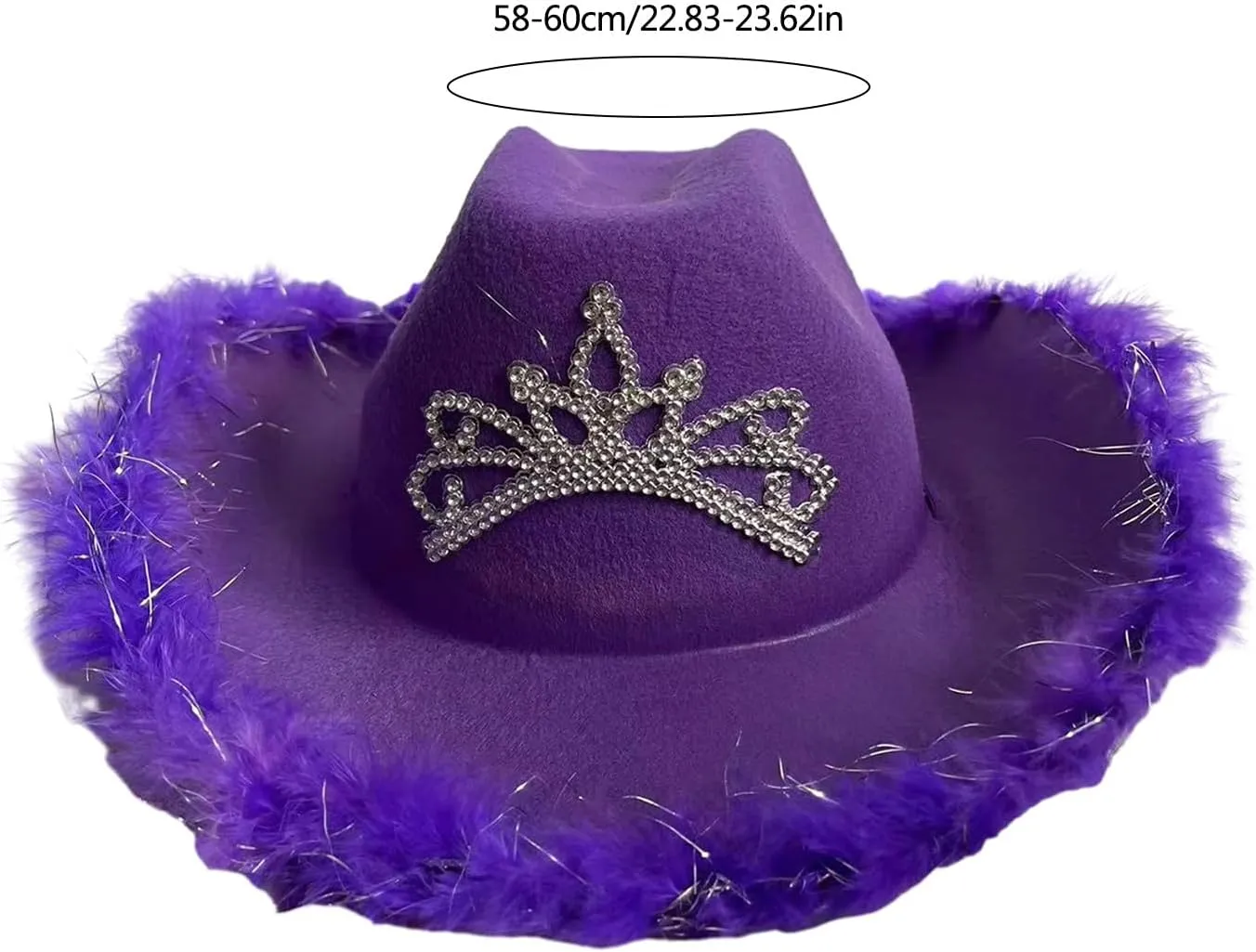 Breathable Cowboy Hats Western Party Large Rolled Brims Hat Fedoras Felts Cowboy Sunproof Hat