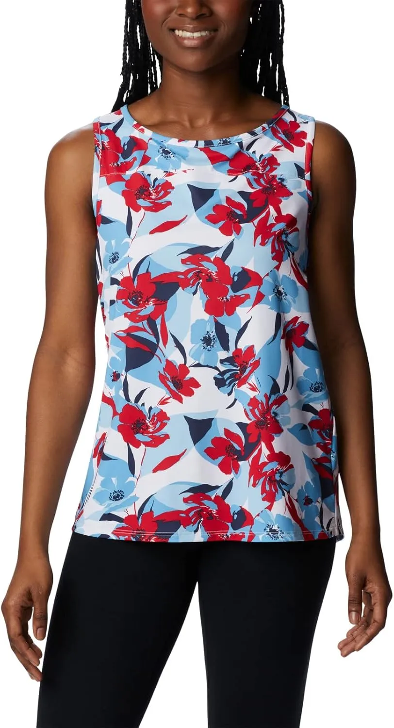 Columbia Women's Columbia Women’s Chill River Tank Top, Moisture Wicking, Sun Protection