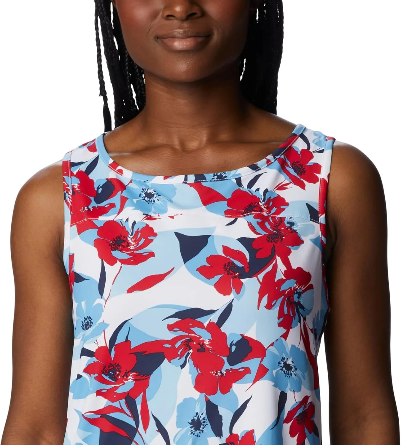 Columbia Women's Columbia Women’s Chill River Tank Top, Moisture Wicking, Sun Protection