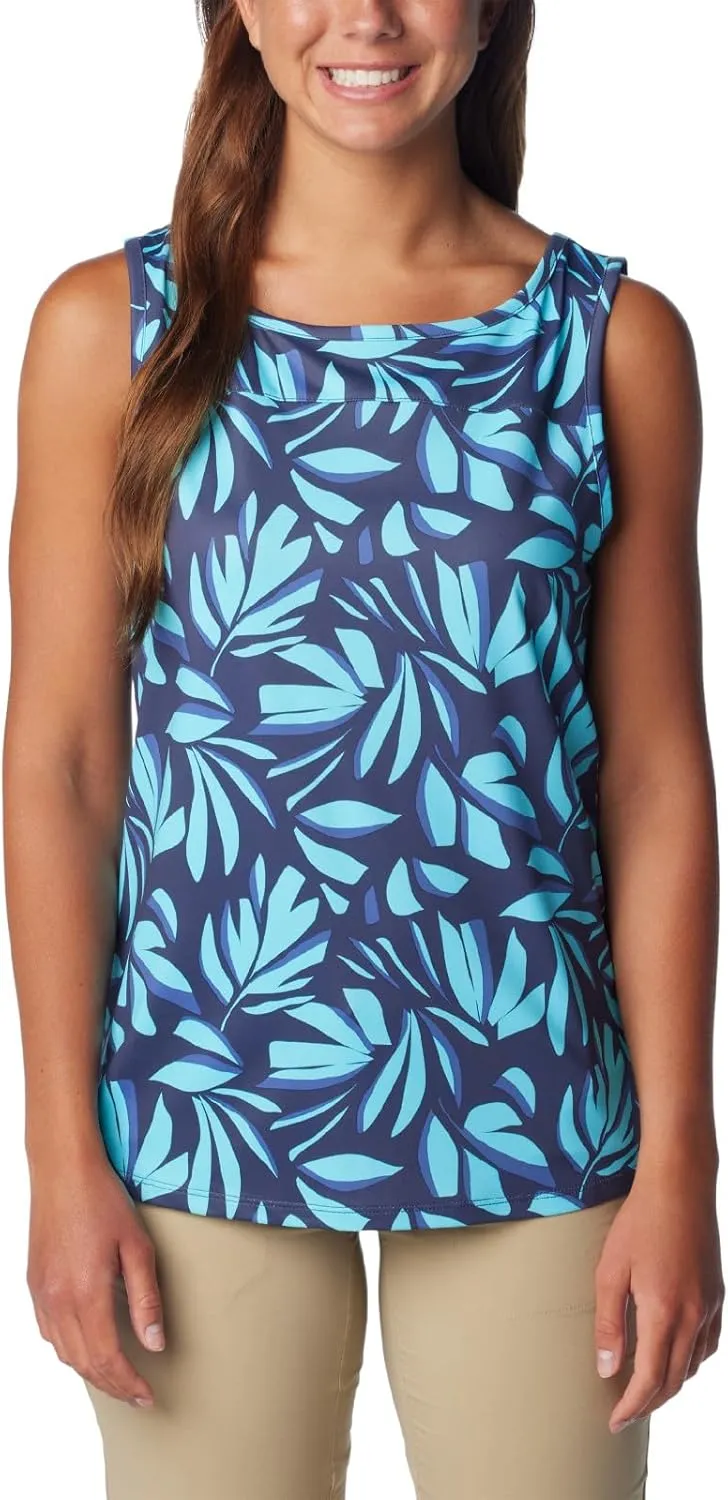 Columbia Women's Columbia Women’s Chill River Tank Top, Moisture Wicking, Sun Protection