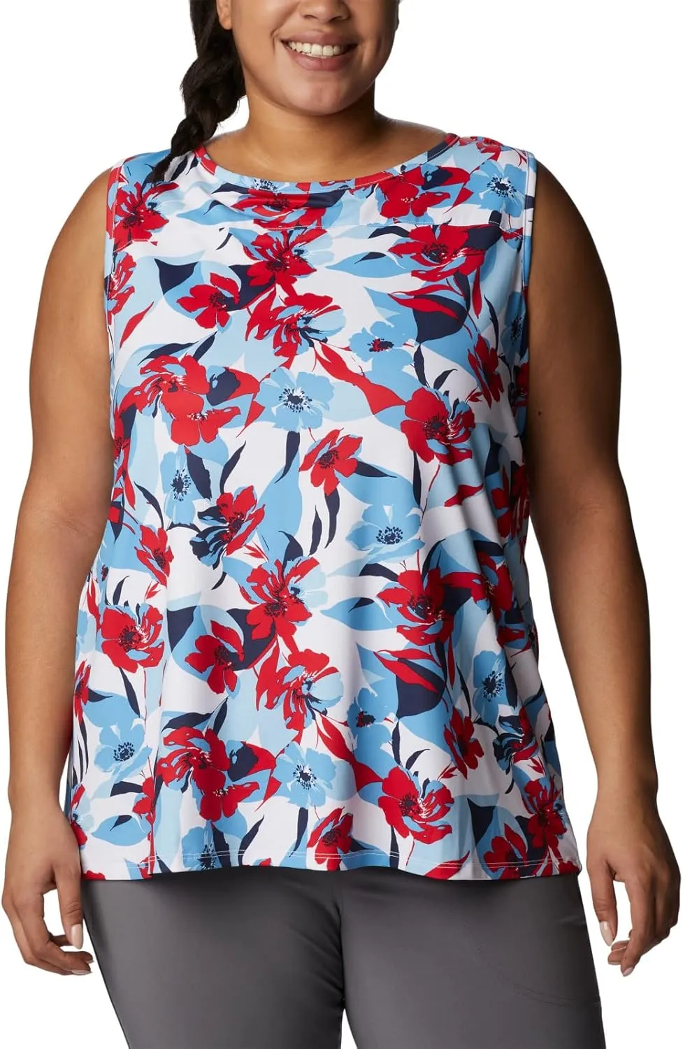 Columbia Women's Columbia Women’s Chill River Tank Top, Moisture Wicking, Sun Protection