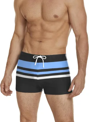 COOFANDY Men's Square Leg Swim Briefs Athletic Quick Dry Bathing Suit Square Leg Board Short for Men