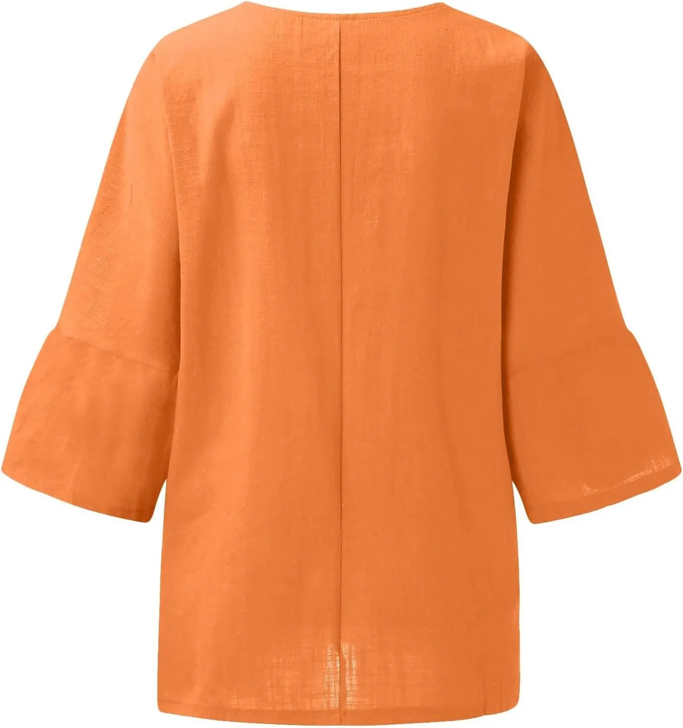 Cotton Linen Half Sleeve Shirt Top Crew Neck Comfy T Shirts Casual Loose Fit Basic Tee Shits Comfy Soft Summer Blouse