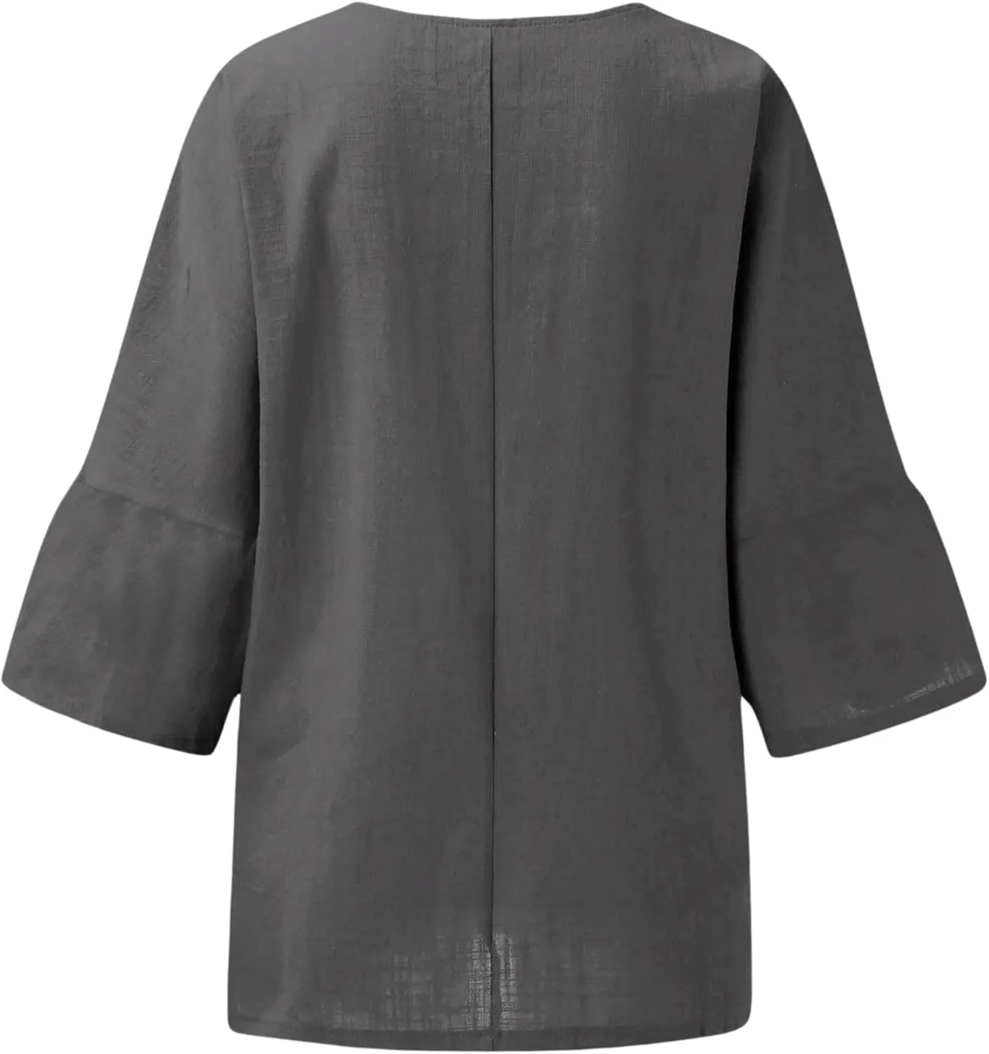 Cotton Linen Half Sleeve Shirt Top Crew Neck Comfy T Shirts Casual Loose Fit Basic Tee Shits Comfy Soft Summer Blouse