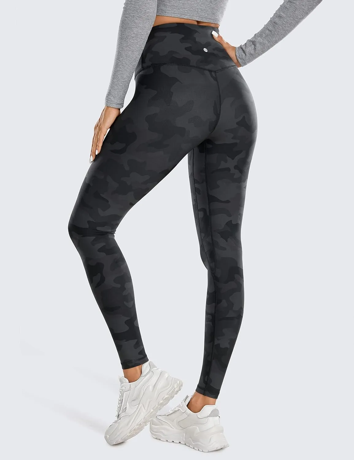 CRZ YOGA Thermal Fleece Lined Leggings Women 28'' - Winter Warm Workout Hiking Pants High Waisted Yoga Tights Full Length