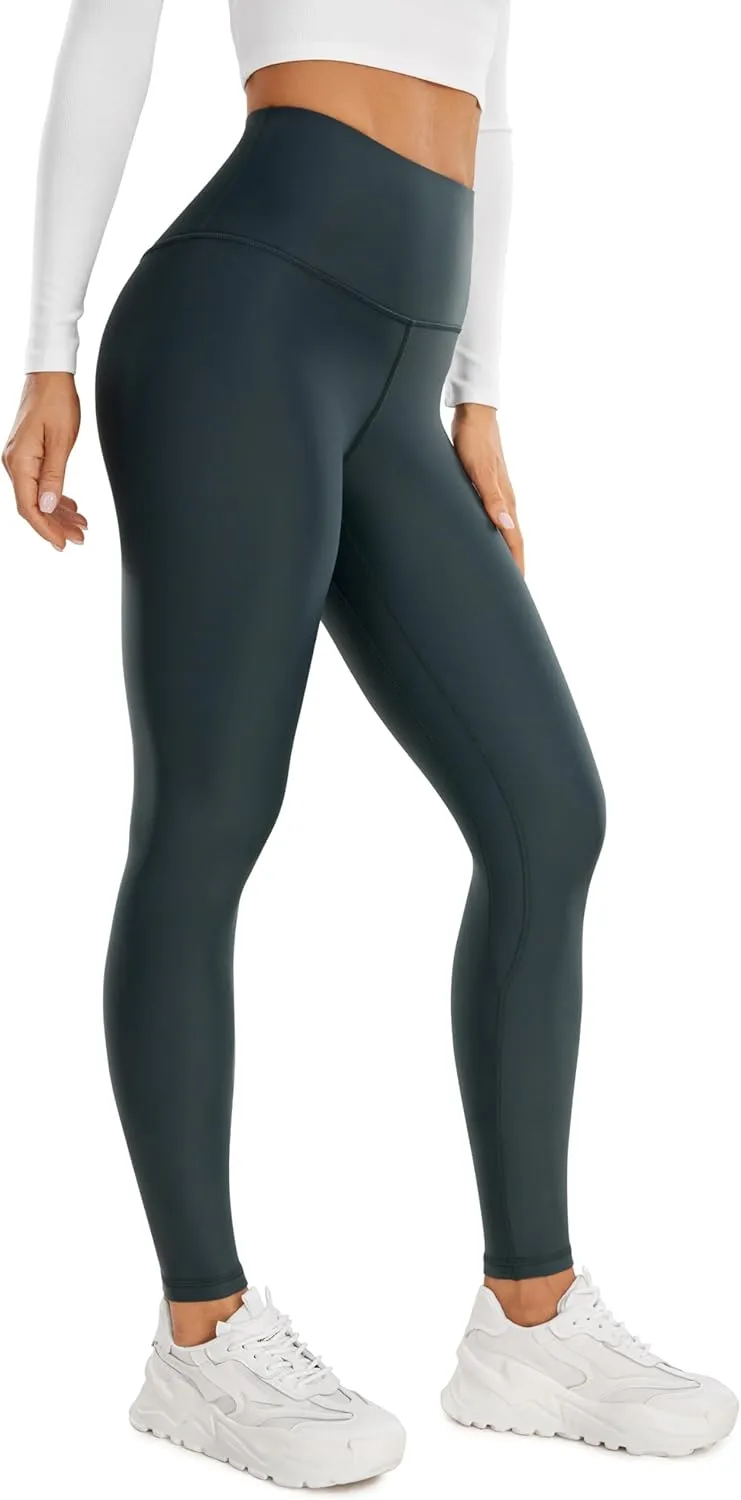CRZ YOGA Thermal Fleece Lined Leggings Women 28'' - Winter Warm Workout Hiking Pants High Waisted Yoga Tights Full Length