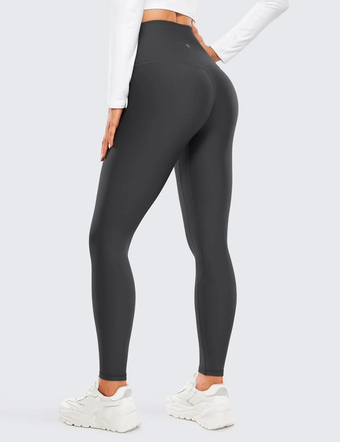 CRZ YOGA Thermal Fleece Lined Leggings Women 28'' - Winter Warm Workout Hiking Pants High Waisted Yoga Tights Full Length