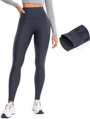 CRZ YOGA Thermal Fleece Lined Leggings Women 28'' - Winter Warm Workout Hiking Pants High Waisted Yoga Tights Full Length