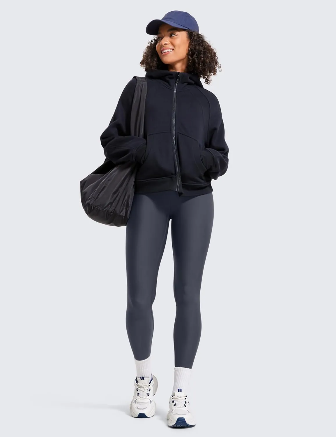 CRZ YOGA Thermal Fleece Lined Leggings Women 28'' - Winter Warm Workout Hiking Pants High Waisted Yoga Tights Full Length