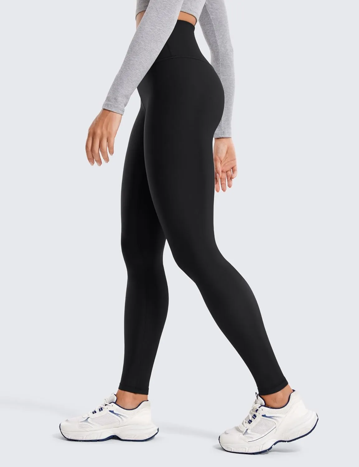 CRZ YOGA Thermal Fleece Lined Leggings Women 28'' - Winter Warm Workout Hiking Pants High Waisted Yoga Tights Full Length