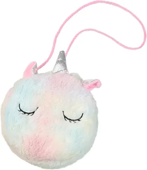 Cute Unicorn Plush Shoulder Bag - Girls' Princess Gift Handbag with Coin Purse