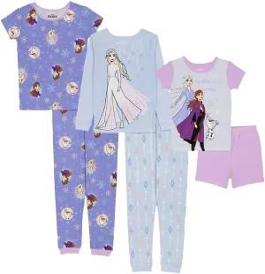 Disney 6-Piece Snug-fit Cotton Pajama Set, Soft & Cute for Kids