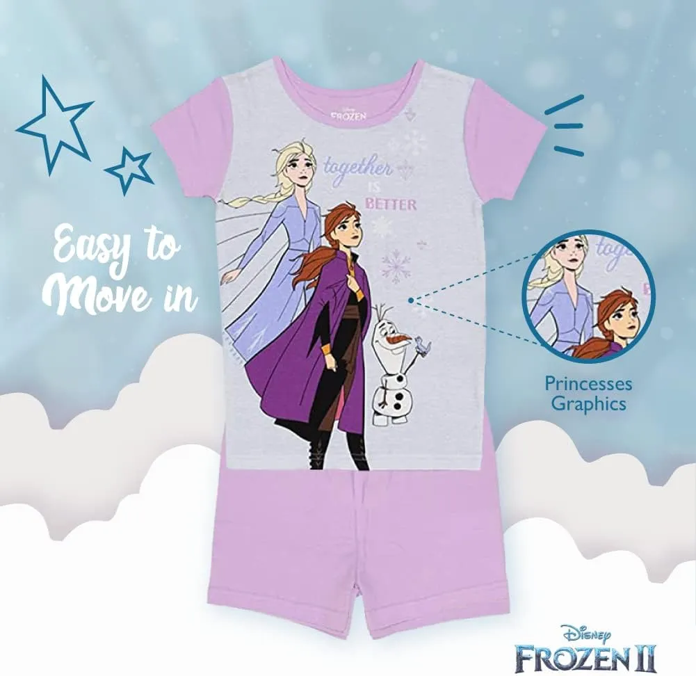 Disney 6-Piece Snug-fit Cotton Pajama Set, Soft & Cute for Kids