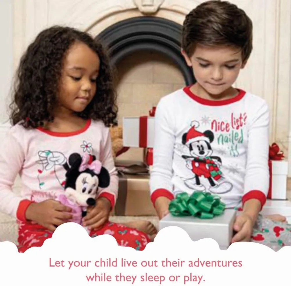 Disney Baby Girls' 2-Piece Snug-fit Cotton Pajama Set, Soft & Cute for Kids