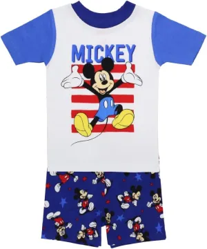 Disney Baby Girls' 2-Piece Snug-fit Cotton Pajama Set, Soft & Cute for Kids