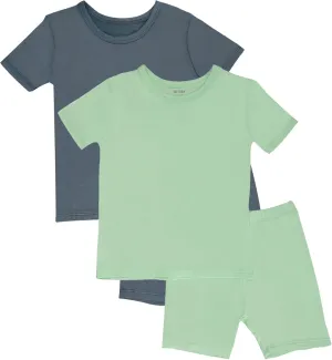 GUISBY Rayon of Bamboo Baby Toddler Kids Girls Boys Soft Short Pjs Cool Summer Pajamas 2pcs Sets