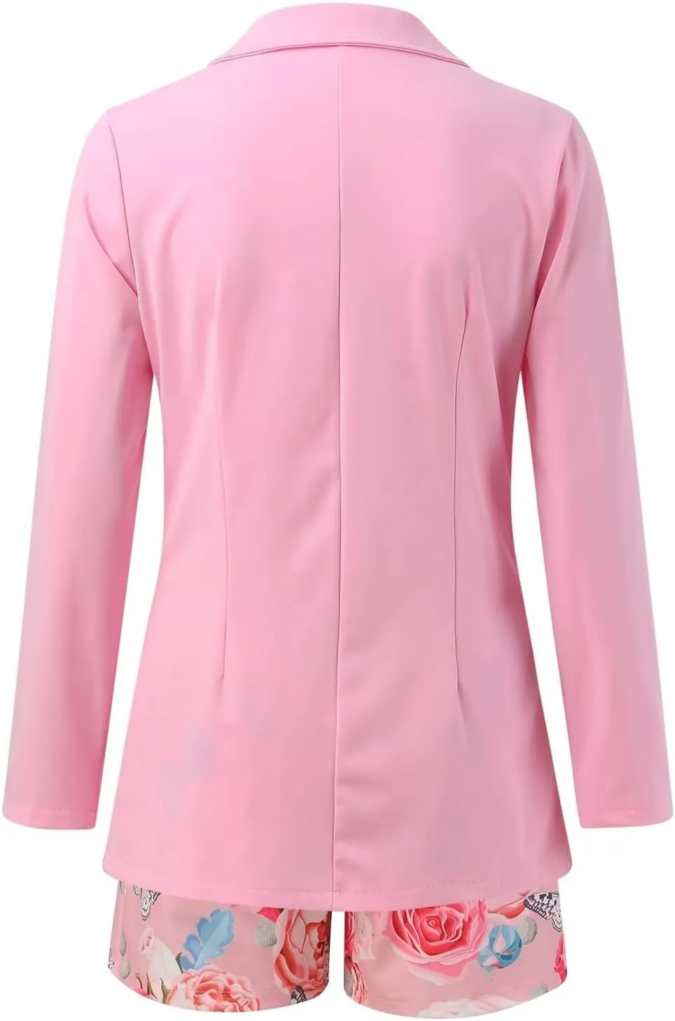 hlysgo Women's Blazer Shorts Set 2 Piece Outfits Long Sleeve Blazer Jacket with Shorts Elegant Business Office Suit Sets
