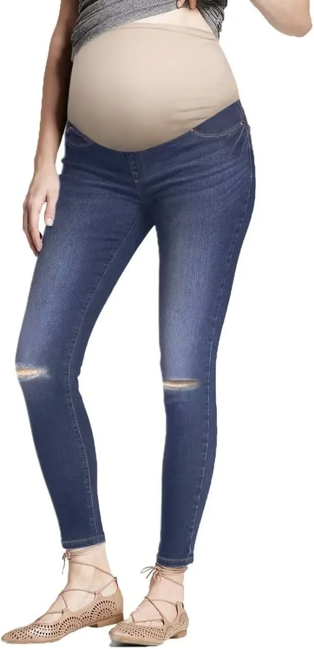 Hybrid & Company Maternity Women's Super Comfy Ultra Stretch Skinny Jeans