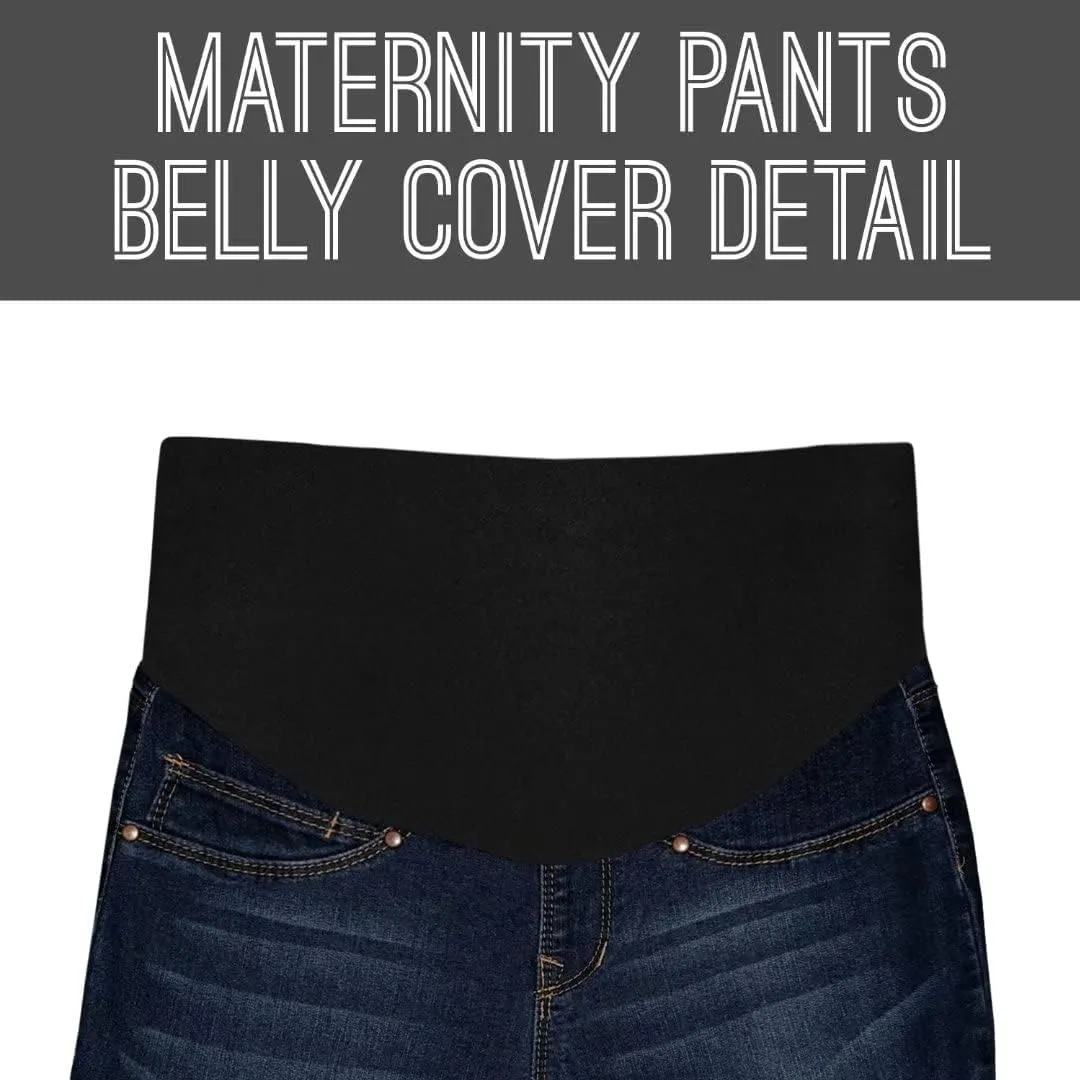 Hybrid & Company Maternity Women's Super Comfy Ultra Stretch Skinny Jeans