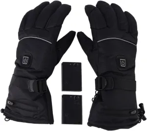 Insulated Snow Gloves Women's Men's Battery-Operated Gloves for Outdoor Sports