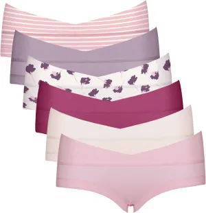 Intimate Portal Maternity Underwear Cotton Pregnancy Postpartum Panties Under the Bump Boyshort Briefs