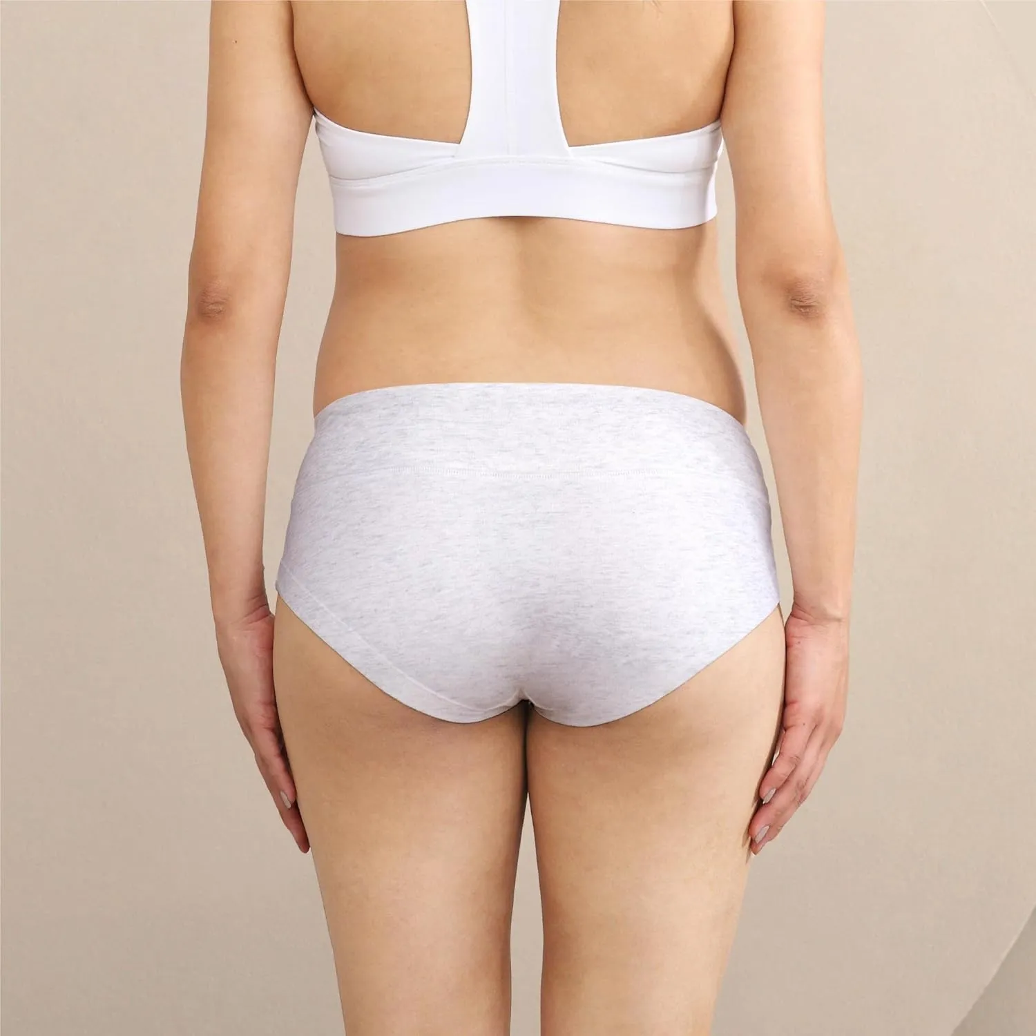 Intimate Portal Maternity Underwear Cotton Pregnancy Postpartum Panties Under the Bump Boyshort Briefs