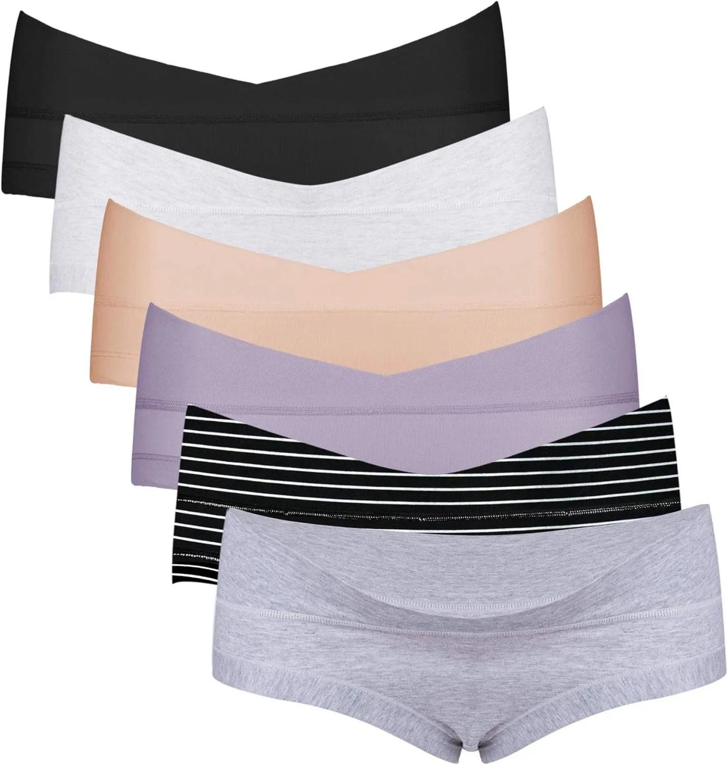 Intimate Portal Maternity Underwear Cotton Pregnancy Postpartum Panties Under the Bump Boyshort Briefs