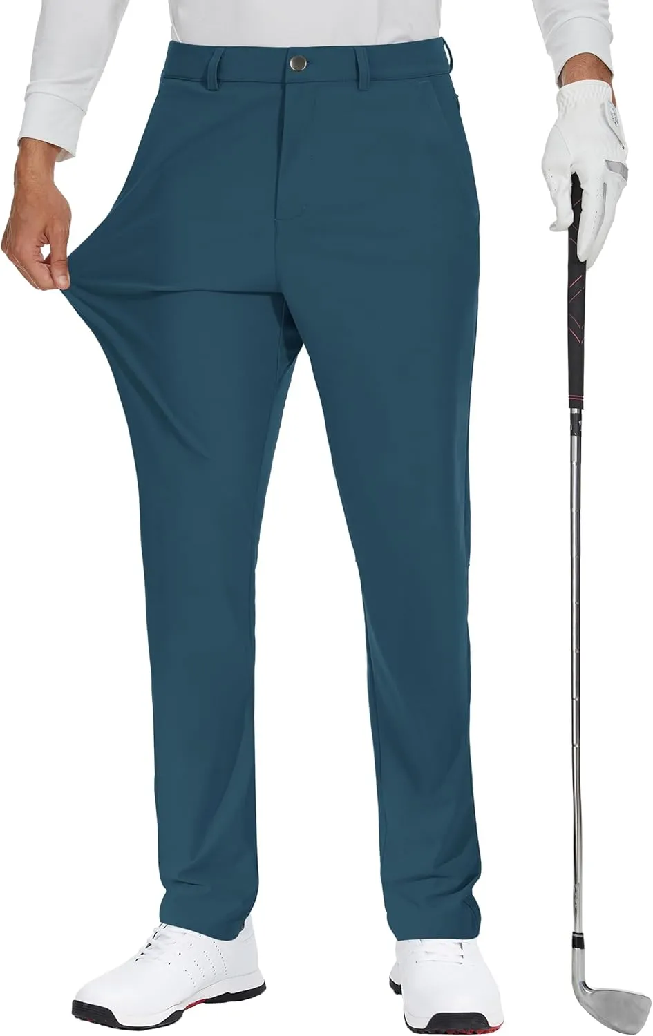 JWM Men's Golf Dress Pant Stretch - 32" Work Business Casual Comfy Trousers