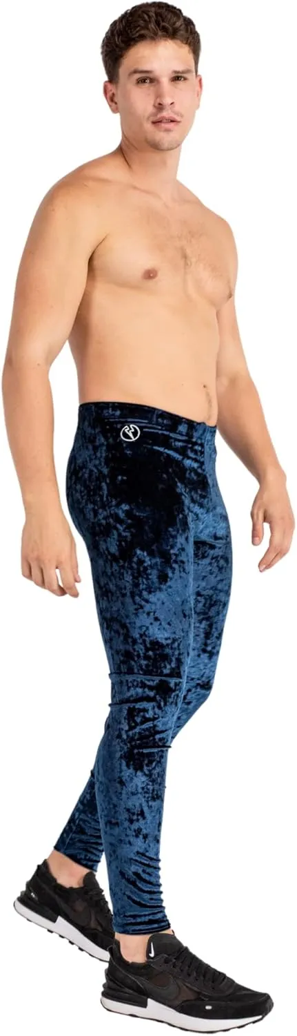 Kapow Meggings Velvet Material Mens Leggings