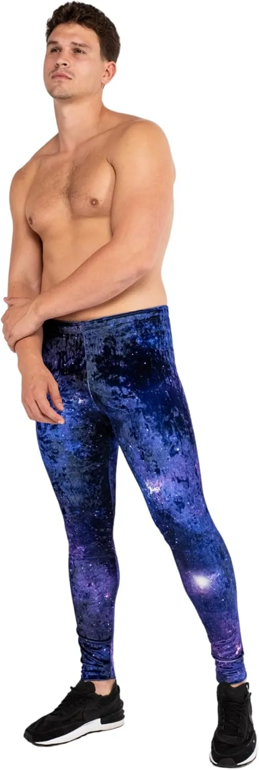 Kapow Meggings Velvet Material Mens Leggings