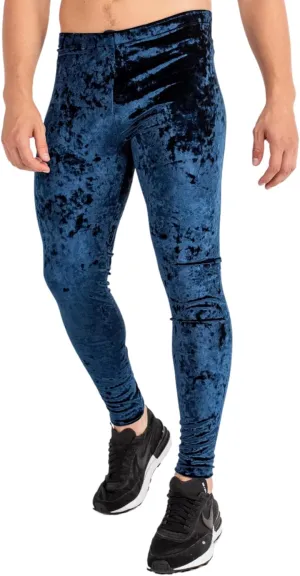 Kapow Meggings Velvet Material Mens Leggings