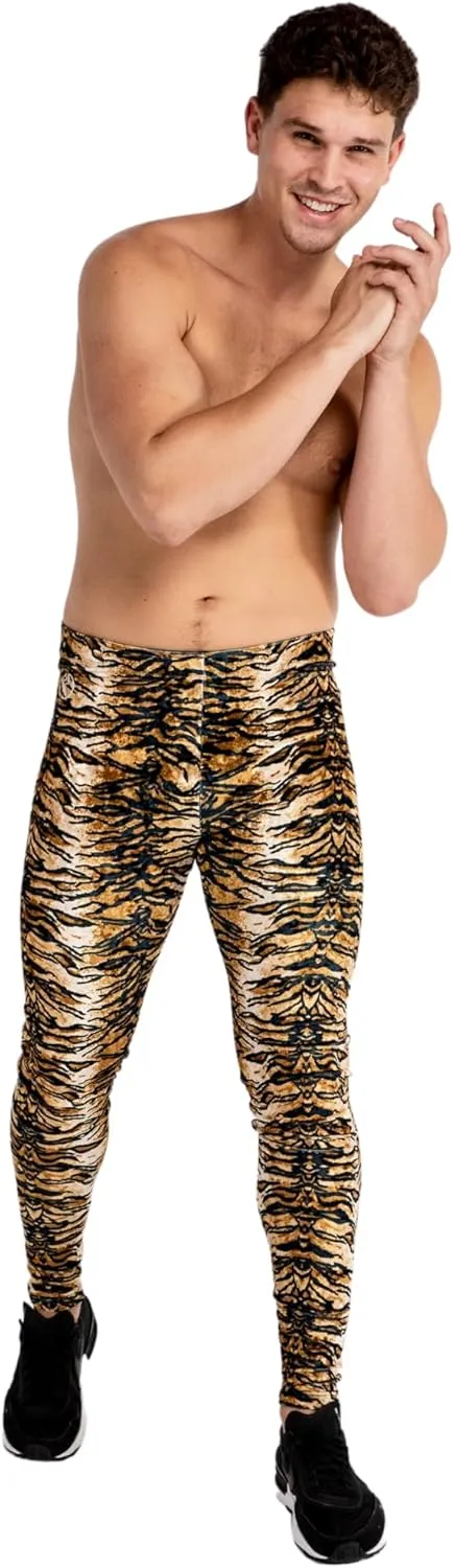 Kapow Meggings Velvet Material Mens Leggings