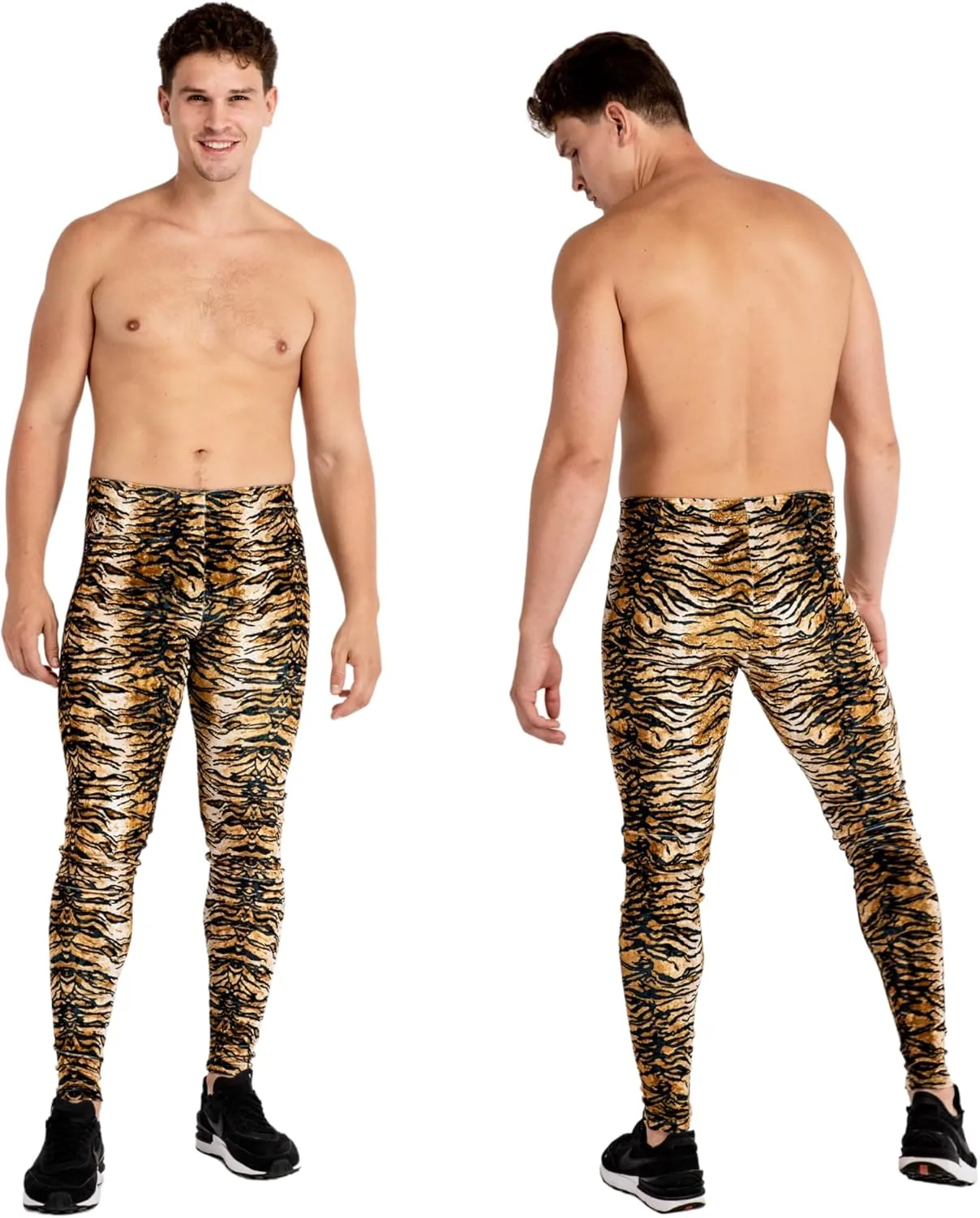Kapow Meggings Velvet Material Mens Leggings