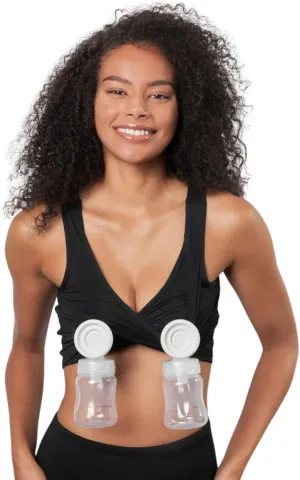 Larken Hands Free Pumping Bra for Breastfeeding | Breast Pump - Maternity Bras for Pregnancy, Pumping & Nursing Bra in One