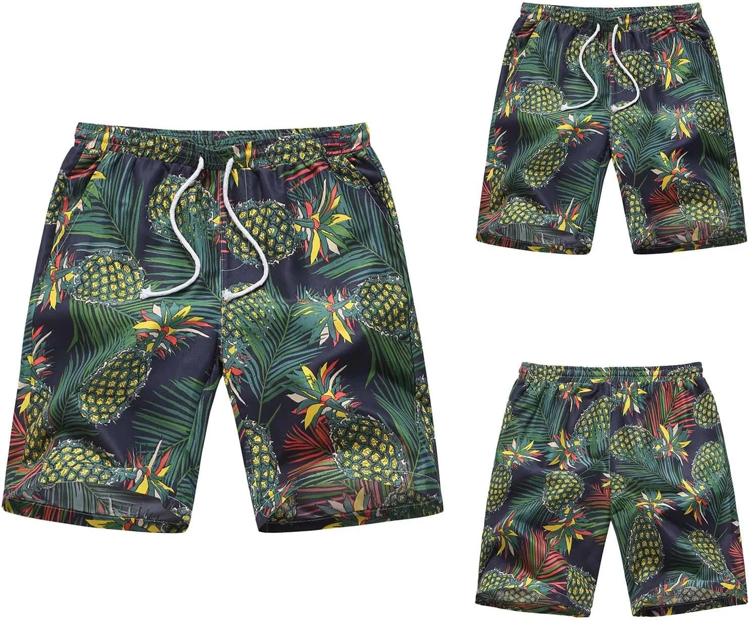 LCMTWX Big and Tall Swim Trunks 2024 Casual Loose Short Printed Beach Casual Loose Pants Shorts Swim Shorts Swimming Trunks