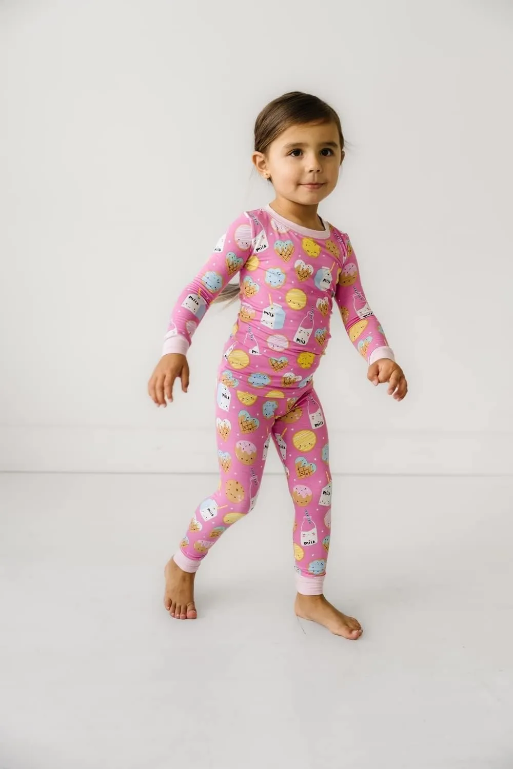 Little Sleepies Two-Piece Pajama Set for Boys & Girls, Soft Viscose from Bamboo, Snug Matching Family PJs, Toddler to Teen